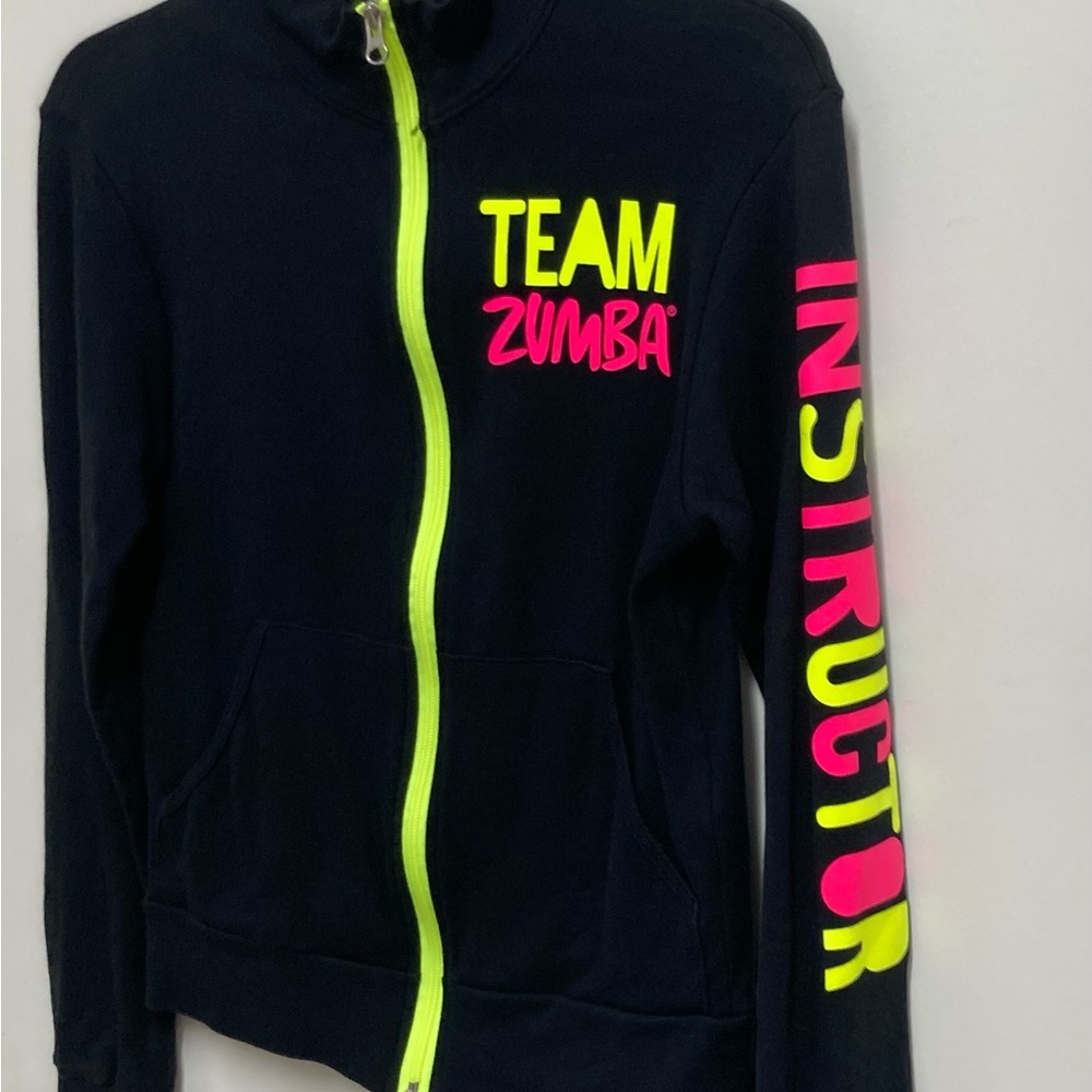 Zumba Fitness Black Instructor Jacket with Neon Accents